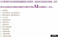 涨停分时成交金额等12项自定义数据